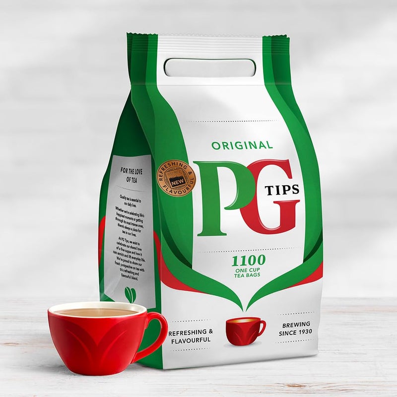 PG Tips One Cup Original Tea Bags (Pack of 1, Total 1100 Tea Bags) - Image 2